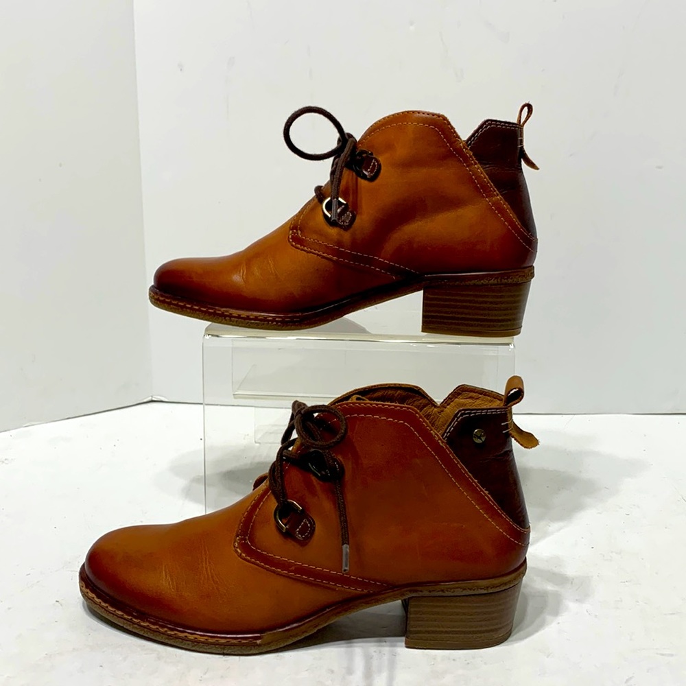Pikolinos ankle boot EU38 toffee brown lace up